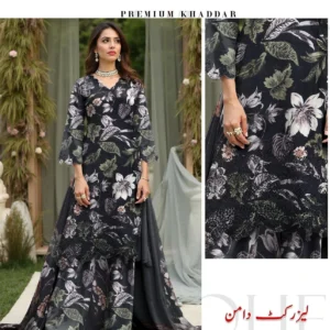 3PC PREMIUM QUALITY KHADDAR FULL HEAVY EMBROIDED
