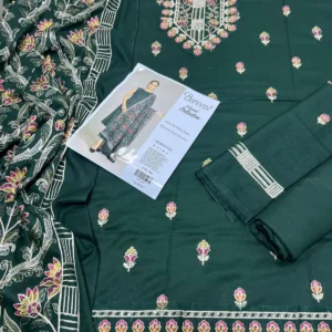 3PC Dhanak Full Embroidered