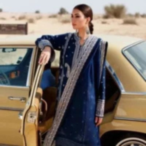 3PC Dhanak Full Embroided