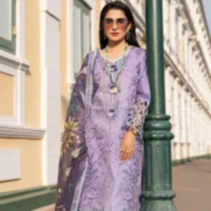 3PC Dhanak Full Embroided